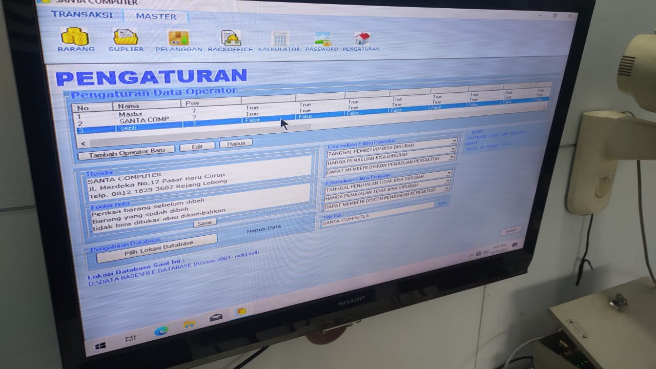 Instalasi Aplikasi Program Kasir